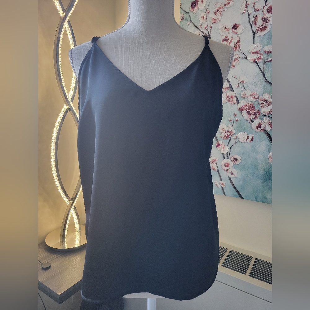 Black Blouse with Adjustable Straps